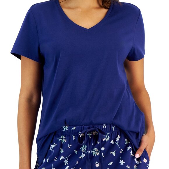 #966 Charter Club Women's Printed Drawstring Pajama set - Flora - Picture 2 of 2